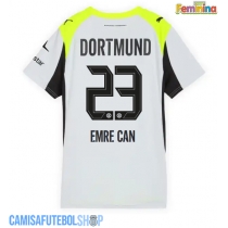 Camisa de time de futebol Borussia Dortmund Emre Can #23 Replicas 2º Equipamento Feminina 2025-26 Manga Curta